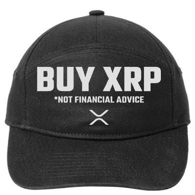 Xrp Crypto Xrp Cryptocurrency Buy Xrp Xrp 7-Panel Snapback Hat