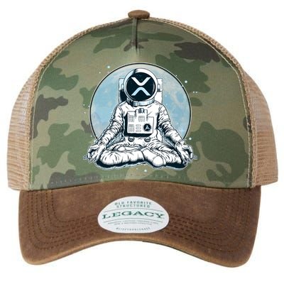 XRP Cryptocurrency Yoga Astronaut Moon Legacy Tie Dye Trucker Hat