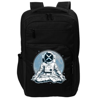 XRP Cryptocurrency Yoga Astronaut Moon Impact Tech Backpack