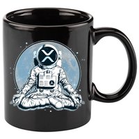 XRP Cryptocurrency Yoga Astronaut Moon 11oz C Handle Ceramic Mug