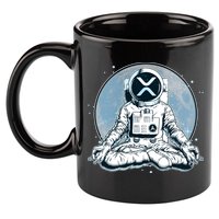 XRP Cryptocurrency Yoga Astronaut Moon 11oz C Handle Ceramic Mug