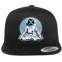 XRP Cryptocurrency Yoga Astronaut Moon Flatbill Hat