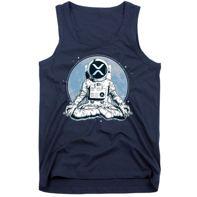 XRP Cryptocurrency Yoga Astronaut Moon Tank Top