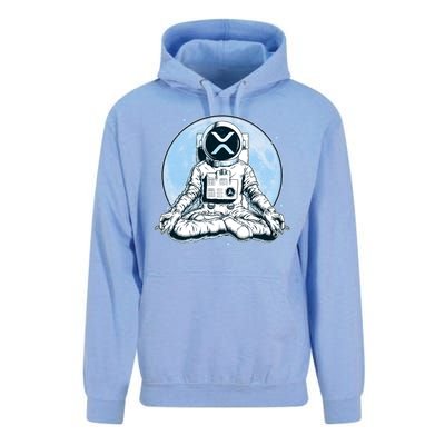 XRP Cryptocurrency Yoga Astronaut Moon Unisex Surf Hoodie