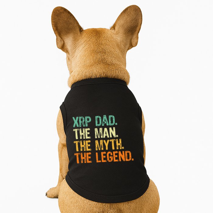 Xrp Dad Crypto Merchandise Man Myth Legend Doggie Tank