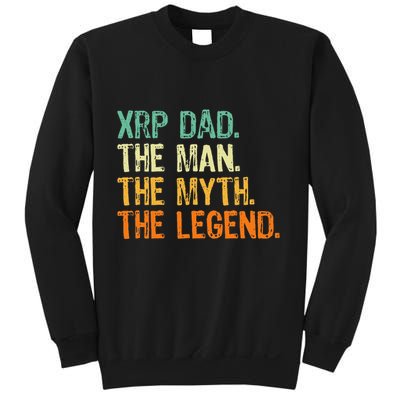 Xrp Dad Crypto Merchandise Man Myth Legend Sweatshirt