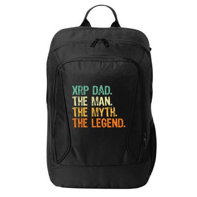 Xrp Dad Crypto Merchandise Man Myth Legend City Backpack