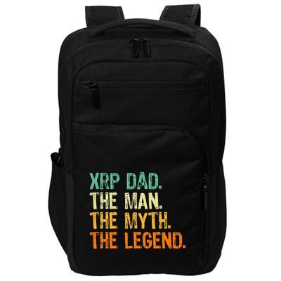 Xrp Dad Crypto Merchandise Man Myth Legend Impact Tech Backpack