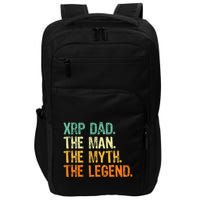Xrp Dad Crypto Merchandise Man Myth Legend Impact Tech Backpack