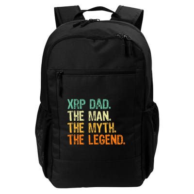 Xrp Dad Crypto Merchandise Man Myth Legend Daily Commute Backpack