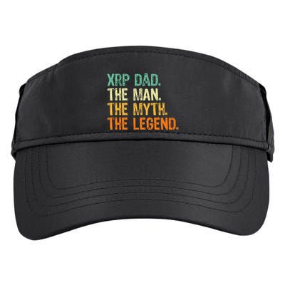 Xrp Dad Crypto Merchandise Man Myth Legend Adult Drive Performance Visor