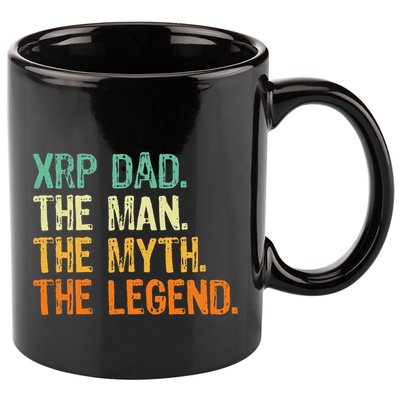 Xrp Dad Crypto Merchandise Man Myth Legend 11oz C Handle Ceramic Mug