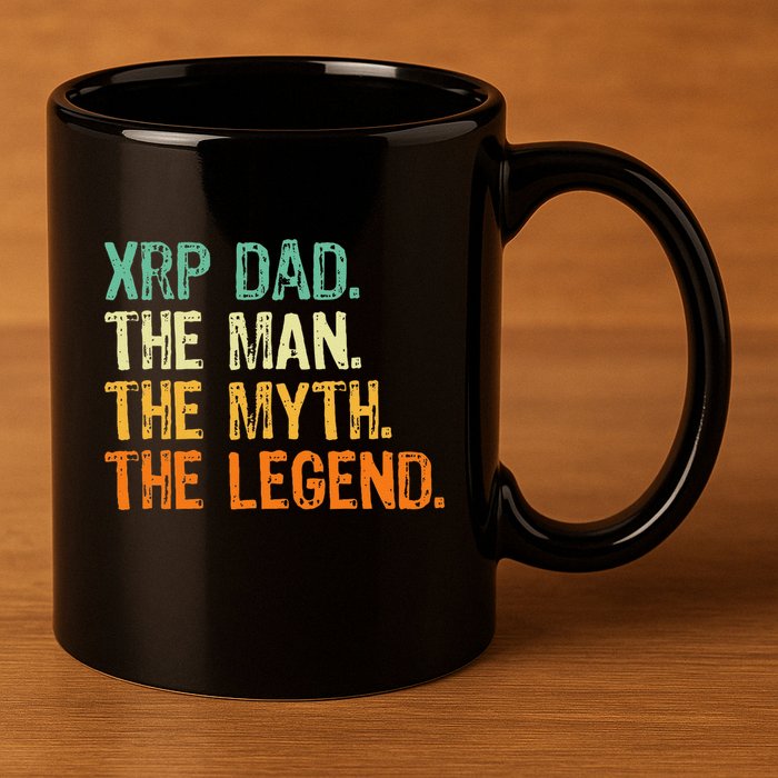 Xrp Dad Crypto Merchandise Man Myth Legend 11oz C Handle Ceramic Mug