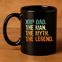 Xrp Dad Crypto Merchandise Man Myth Legend 11oz C Handle Ceramic Mug