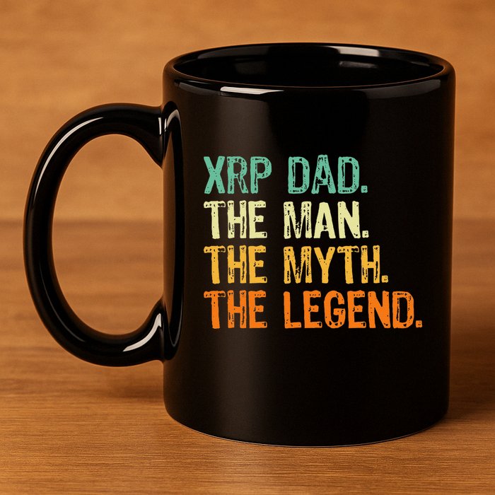Xrp Dad Crypto Merchandise Man Myth Legend 11oz C Handle Ceramic Mug
