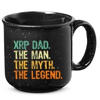 Xrp Dad Crypto Merchandise Man Myth Legend 15oz Campfire Ceramic Mug