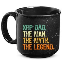 Xrp Dad Crypto Merchandise Man Myth Legend 15oz Campfire Ceramic Mug