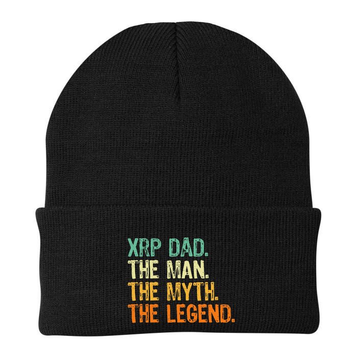 Xrp Dad Crypto Merchandise Man Myth Legend Beanie