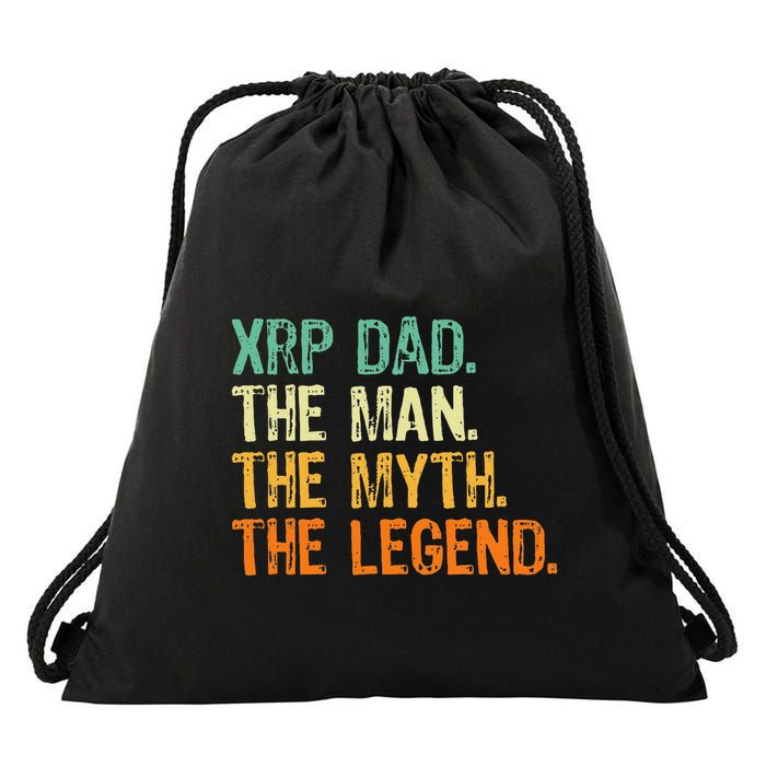 Xrp Dad Crypto Merchandise Man Myth Legend Drawstring Bag