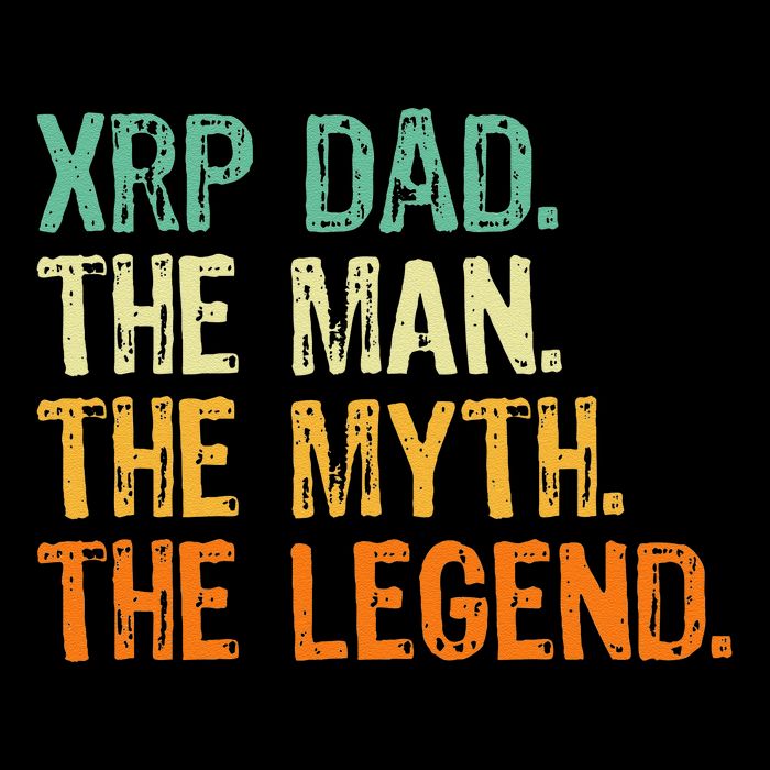 Xrp Dad Crypto Merchandise Man Myth Legend Youth Performance Sprint T-Shirt