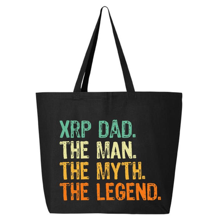 Xrp Dad Crypto Merchandise Man Myth Legend 25L Jumbo Tote