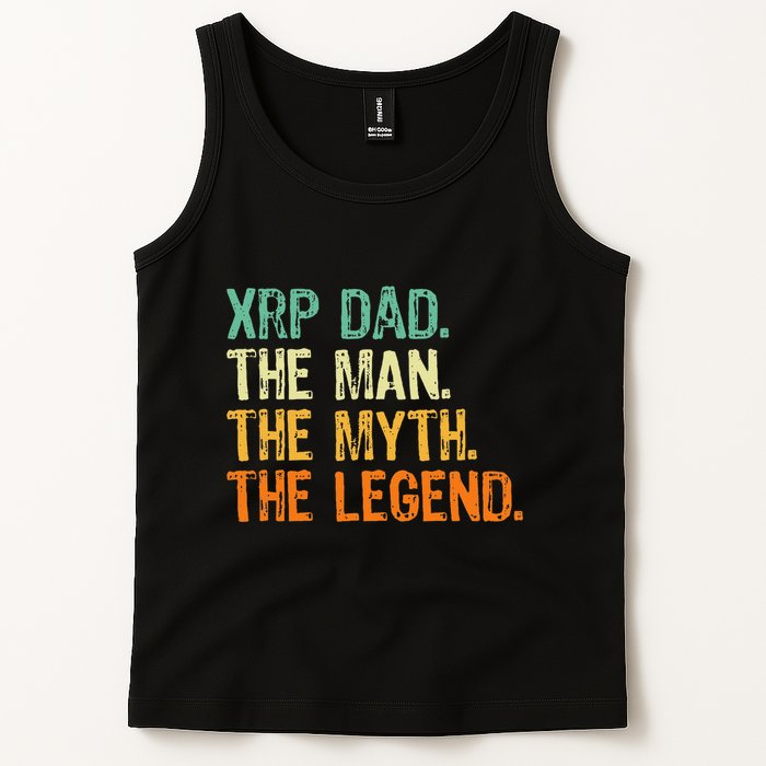 Xrp Dad Crypto Merchandise Man Myth Legend Tank Top