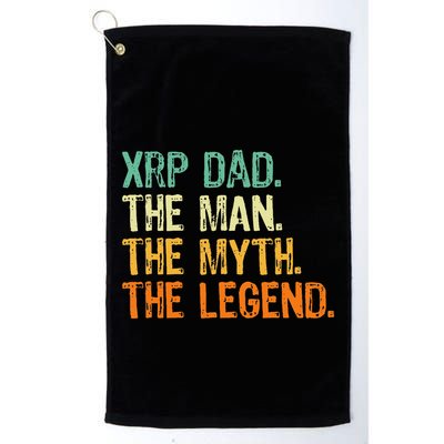 Xrp Dad Crypto Merchandise Man Myth Legend Golf Towel