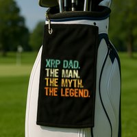 Xrp Dad Crypto Merchandise Man Myth Legend Golf Towel