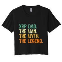 Xrp Dad Crypto Merchandise Man Myth Legend Crop Top