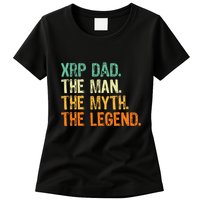 Xrp Dad Crypto Merchandise Man Myth Legend Womens T-Shirt