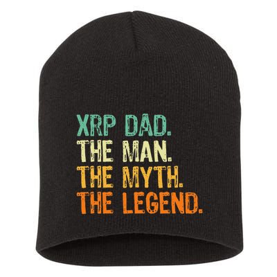 Xrp Dad Crypto Merchandise Man Myth Legend Short Acrylic Beanie