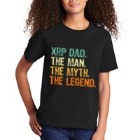 Xrp Dad Crypto Merchandise Man Myth Legend Kids T-Shirt