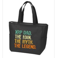 Xrp Dad Crypto Merchandise Man Myth Legend Zip Tote Bag
