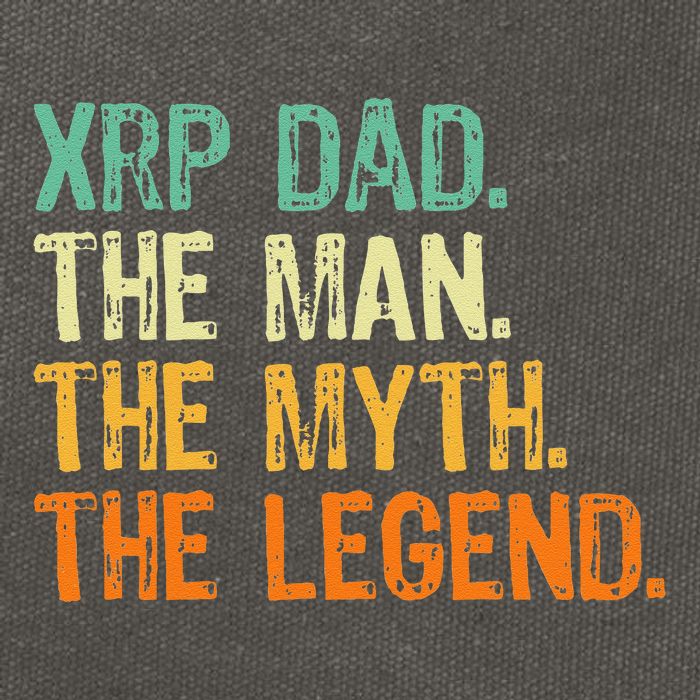 Xrp Dad Crypto Merchandise Man Myth Legend Cotton Canvas Backpack