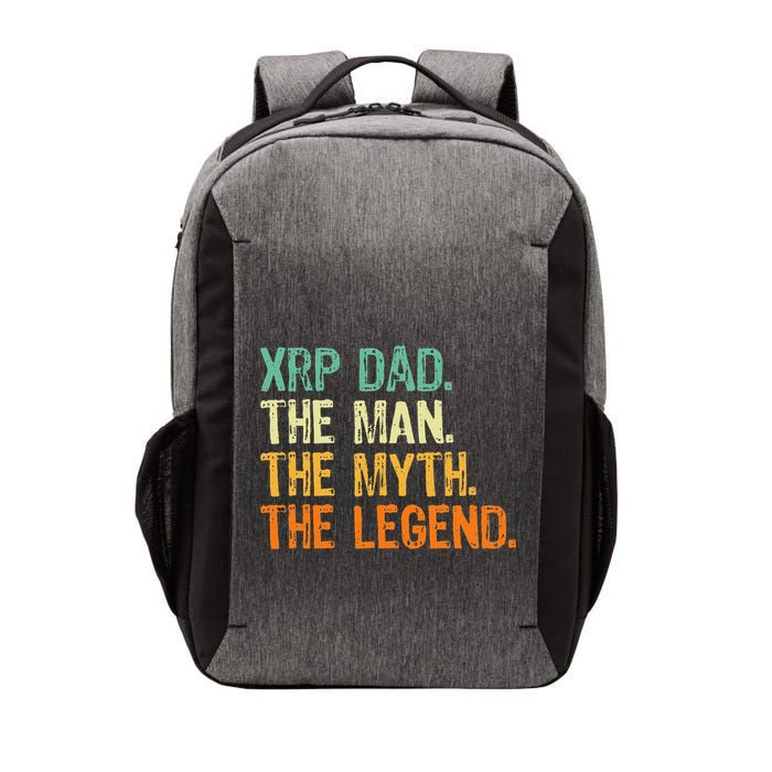 Xrp Dad Crypto Merchandise Man Myth Legend Vector Backpack