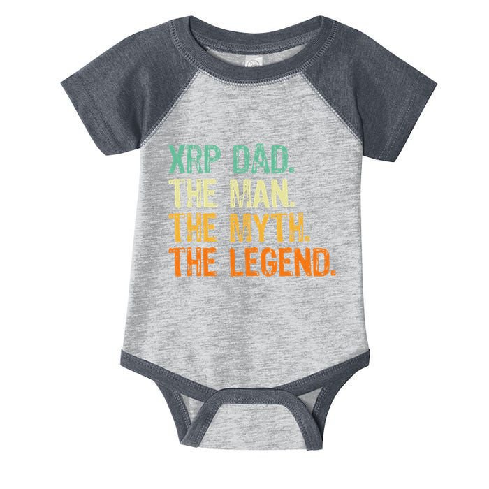 Xrp Dad Crypto Merchandise Man Myth Legend Infant Baby Jersey Bodysuit