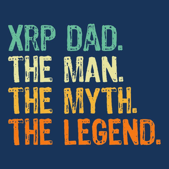 Xrp Dad Crypto Merchandise Man Myth Legend Infant Baby Jersey Bodysuit