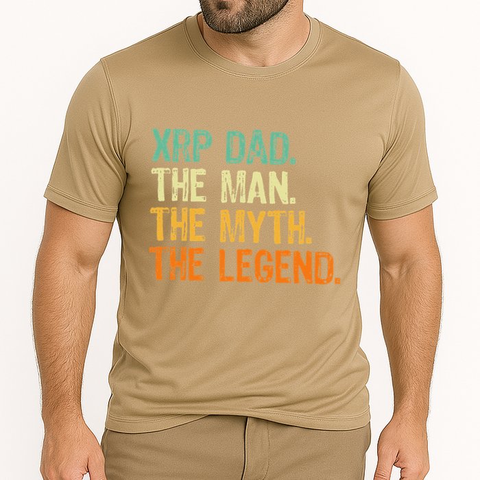 Xrp Dad Crypto Merchandise Man Myth Legend Performance Shirt