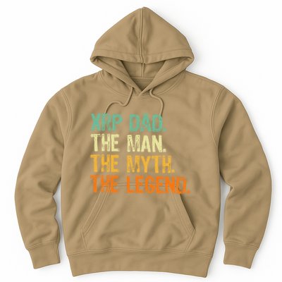 Xrp Dad Crypto Merchandise Man Myth Legend Hoodie