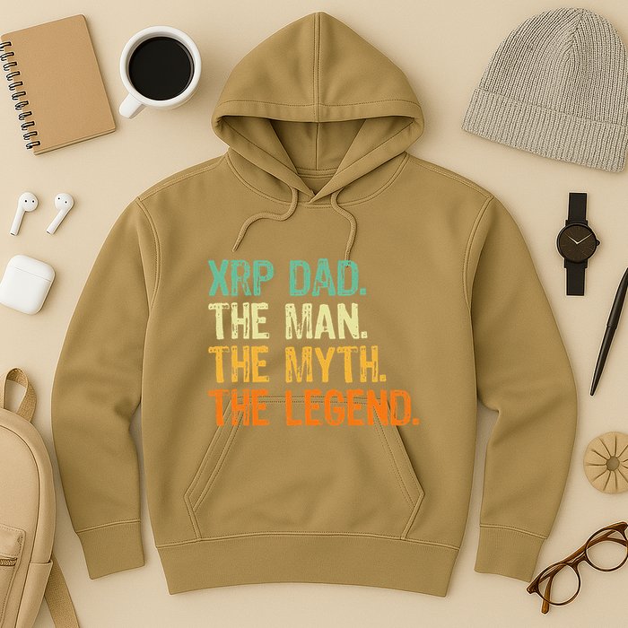 Xrp Dad Crypto Merchandise Man Myth Legend Hoodie