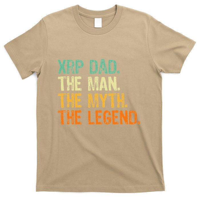 Xrp Dad Crypto Merchandise Man Myth Legend T-Shirt