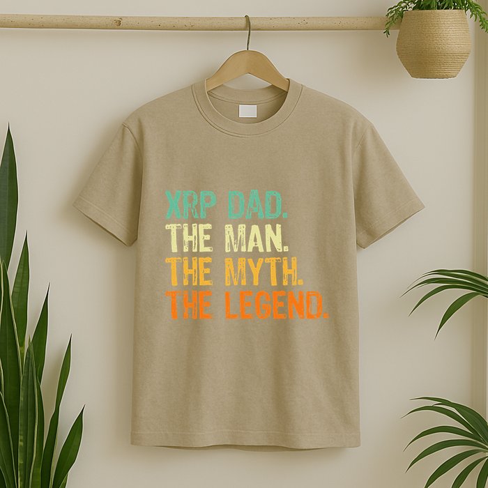 Xrp Dad Crypto Merchandise Man Myth Legend T-Shirt
