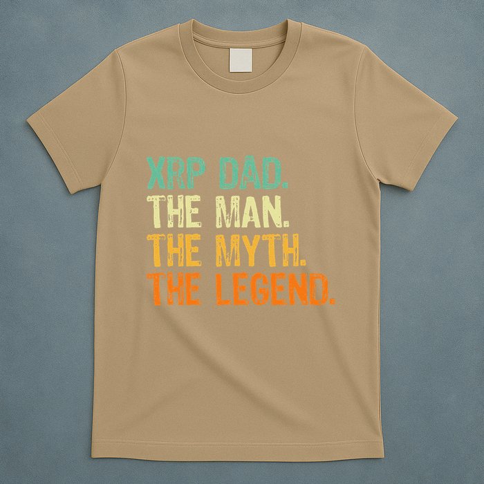 Xrp Dad Crypto Merchandise Man Myth Legend T-Shirt