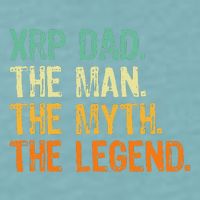 Xrp Dad Crypto Merchandise Man Myth Legend Sueded Cloud Jersey T-Shirt