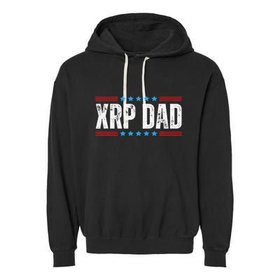 Xrp Dad Crypto Merchandise Garment-Dyed Fleece Hoodie