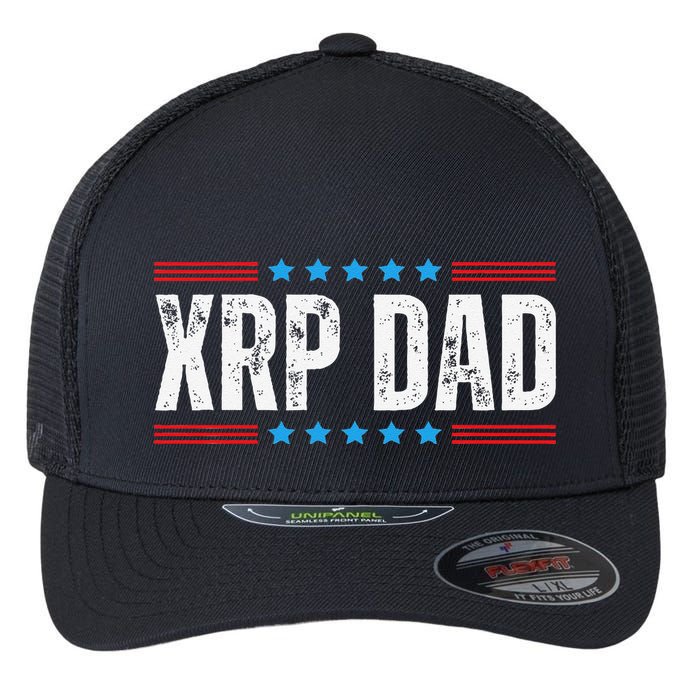 Xrp Dad Crypto Merchandise Flexfit Unipanel Trucker Cap