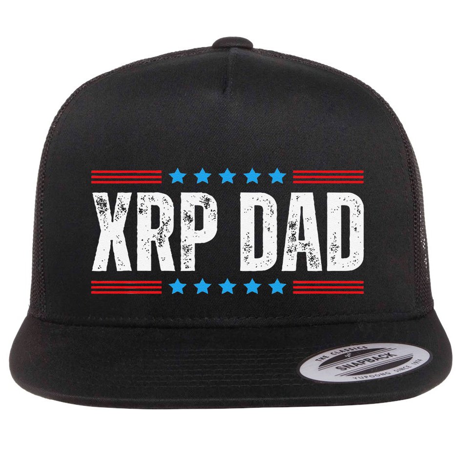 Xrp Dad Crypto Merchandise Flat Bill Trucker Hat