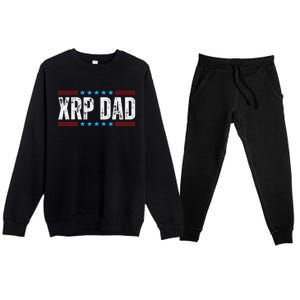 Xrp Dad Crypto Merchandise Premium Crewneck Sweatsuit Set