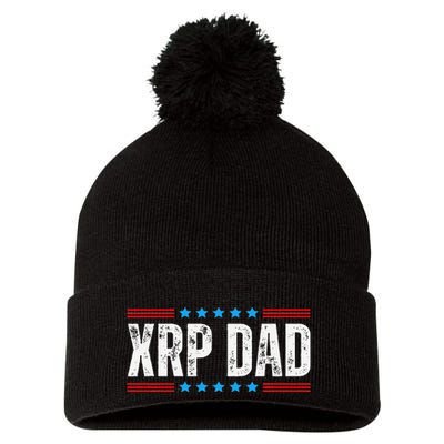 Xrp Dad Crypto Merchandise Pom Pom 12in Knit Beanie