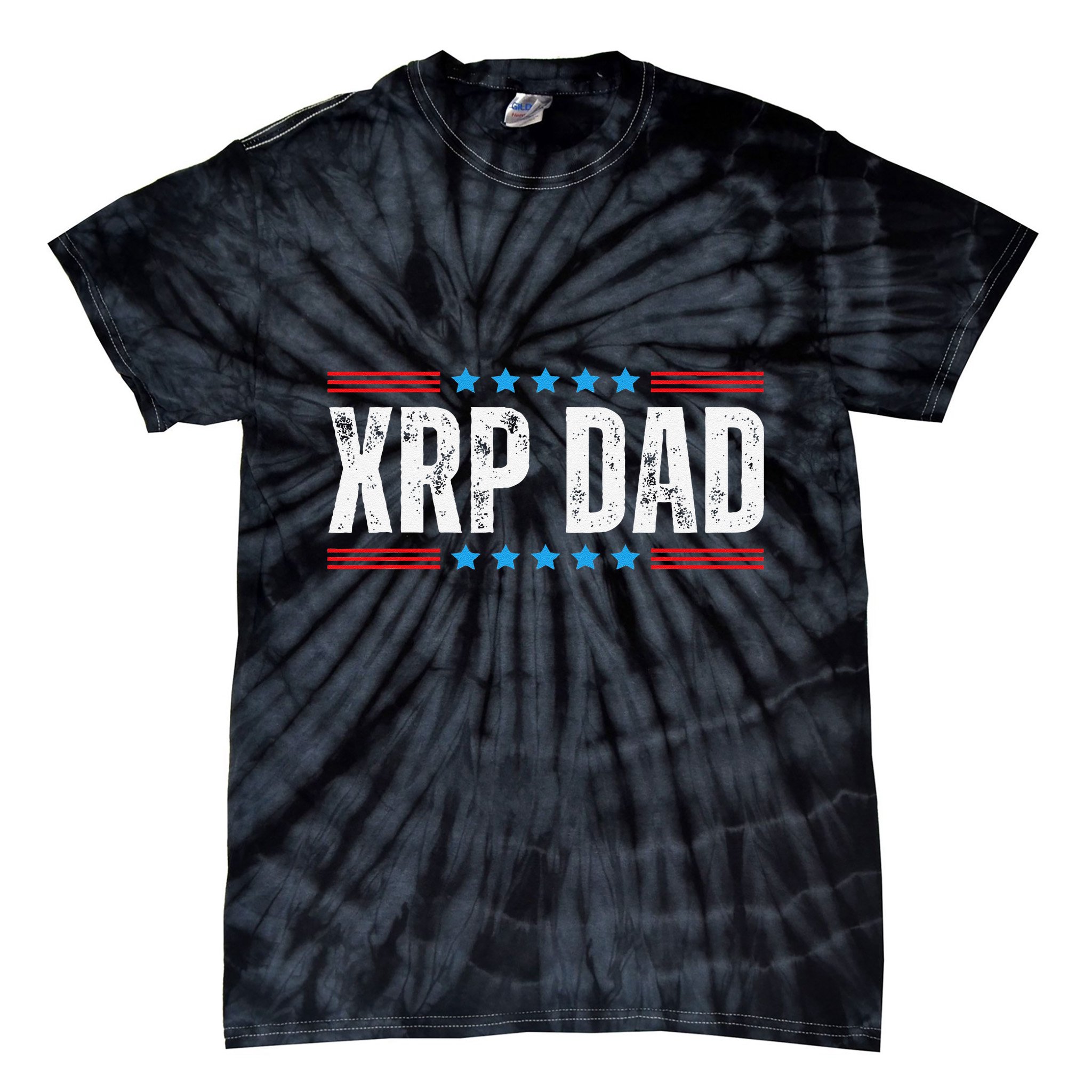 Xrp Dad Crypto Merchandise Tie-Dye T-Shirt